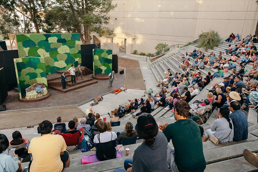 The Amphitheater staged for Shakespeare